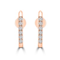 0.31 Ct Round Cut Diamond Stud Earrings in 14k Rose Gold 0.31 Ct Round Cut Diamond Stud Earrings in 14k Rose Gold